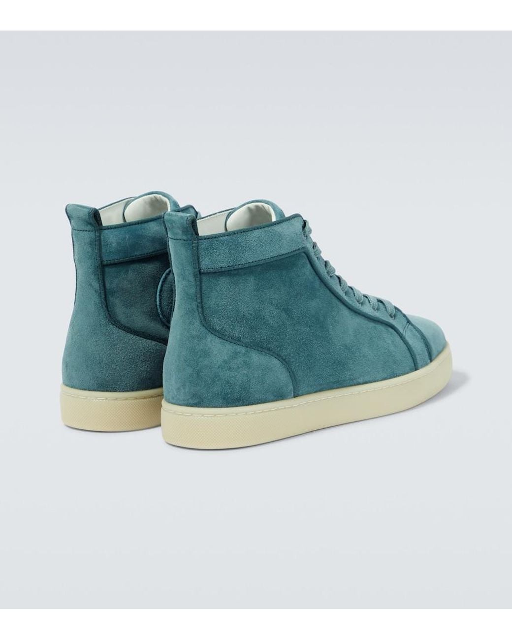 Christian Louboutin Blue Louis Suede Sneakers for men