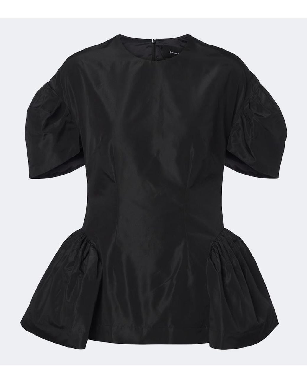 Simone Rocha Black Peplum Top