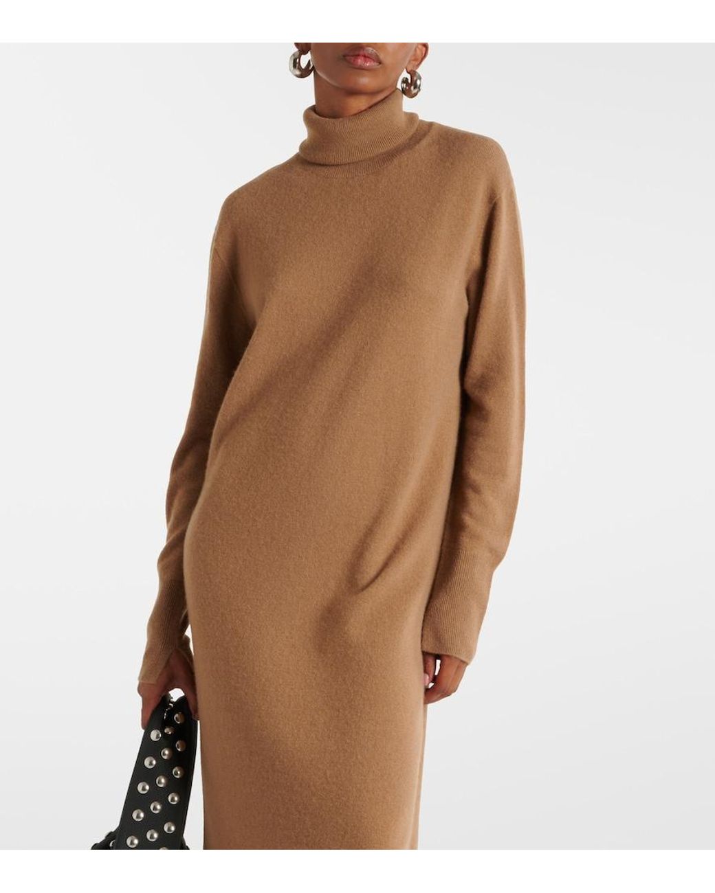 Robe-Pull En Cachemire A Col Roule Joseph en coloris Natural