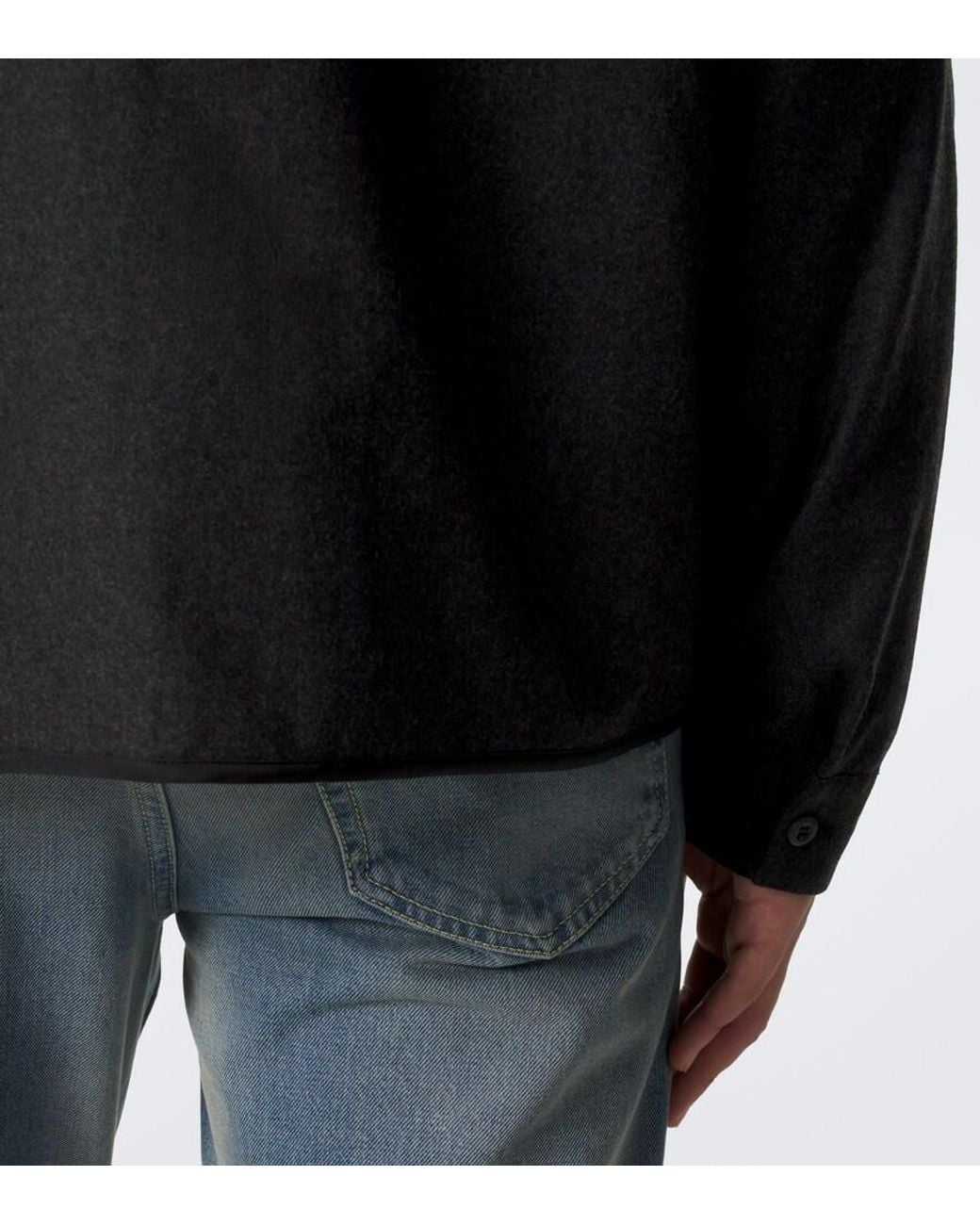Prada Black Virgin Wool Jacket for men
