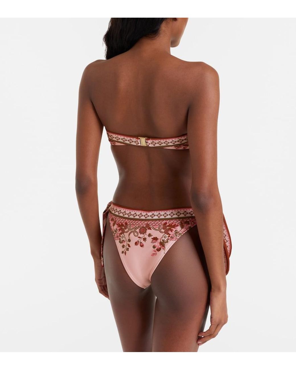 Zimmermann White Aster Printed Bikini