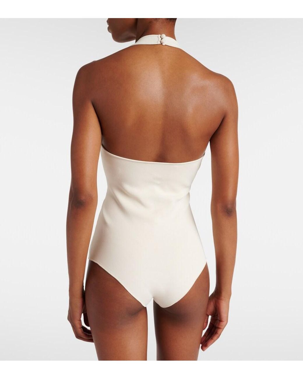 Roland Mouret White Halterneck Bodysuit