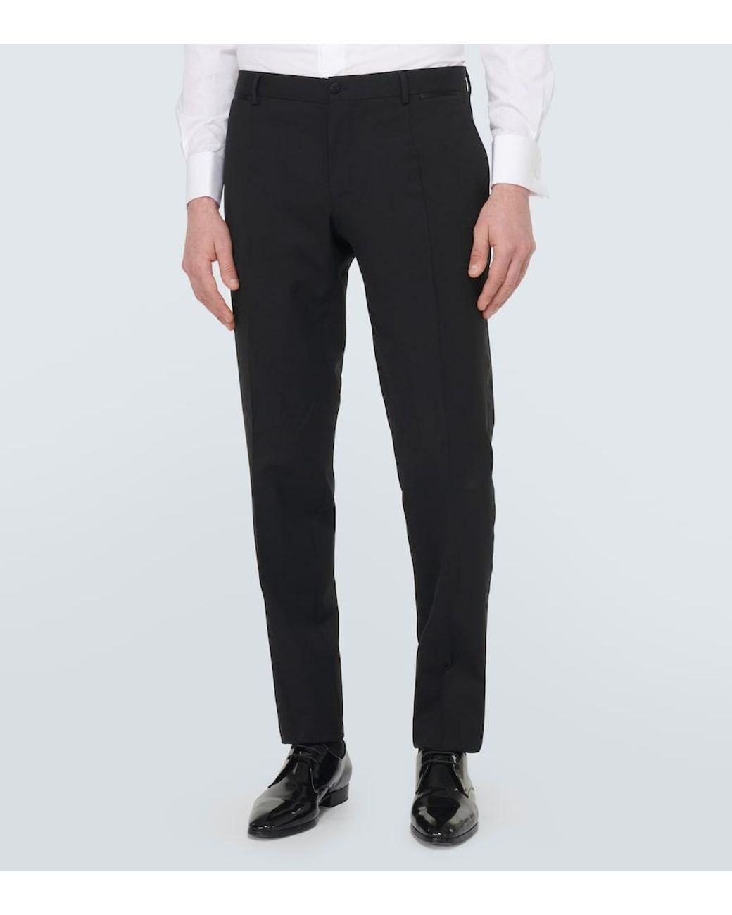 Dolce & Gabbana Black Wool-Blend Suit for men