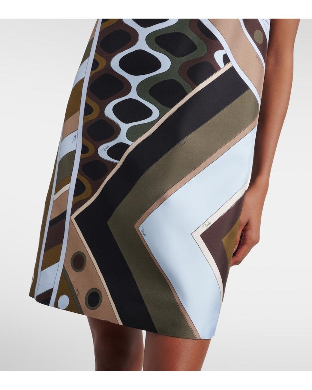 Emilio Pucci Black Vivara Silk Twill Minidress