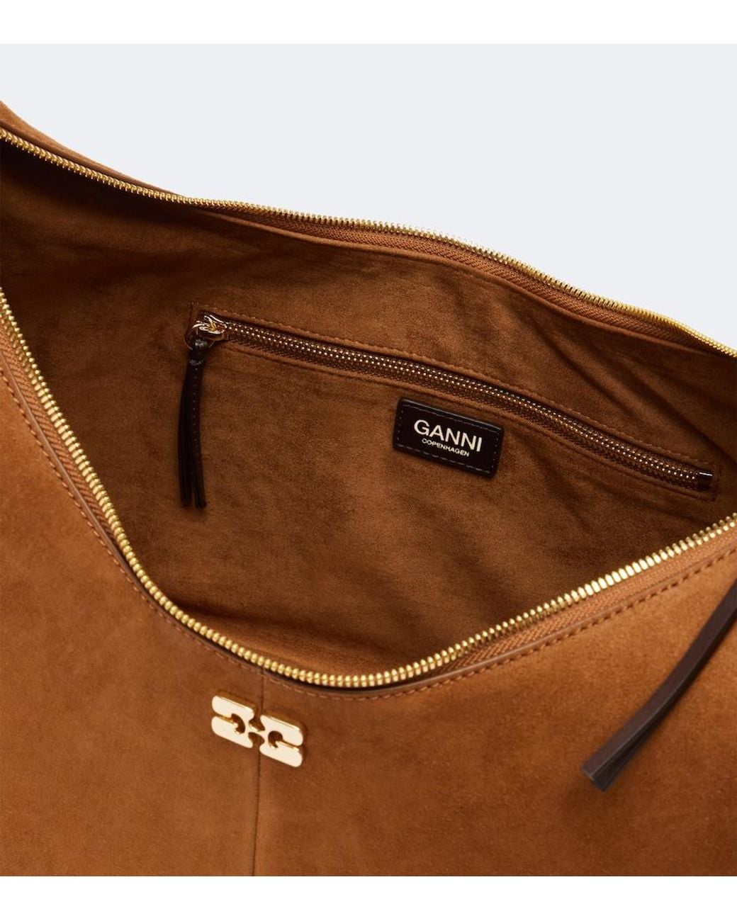 Borsa A Spalla Medium di Ganni in Brown