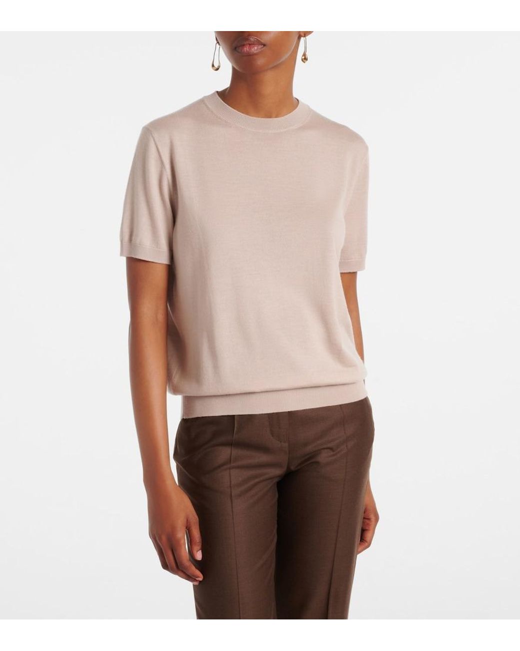 Loro Piana Natural Sottile Wool, Silk And Cashmere Sweater