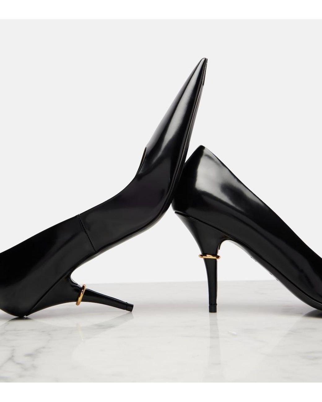 Balenciaga Black Avenue 90 Leather Pumps