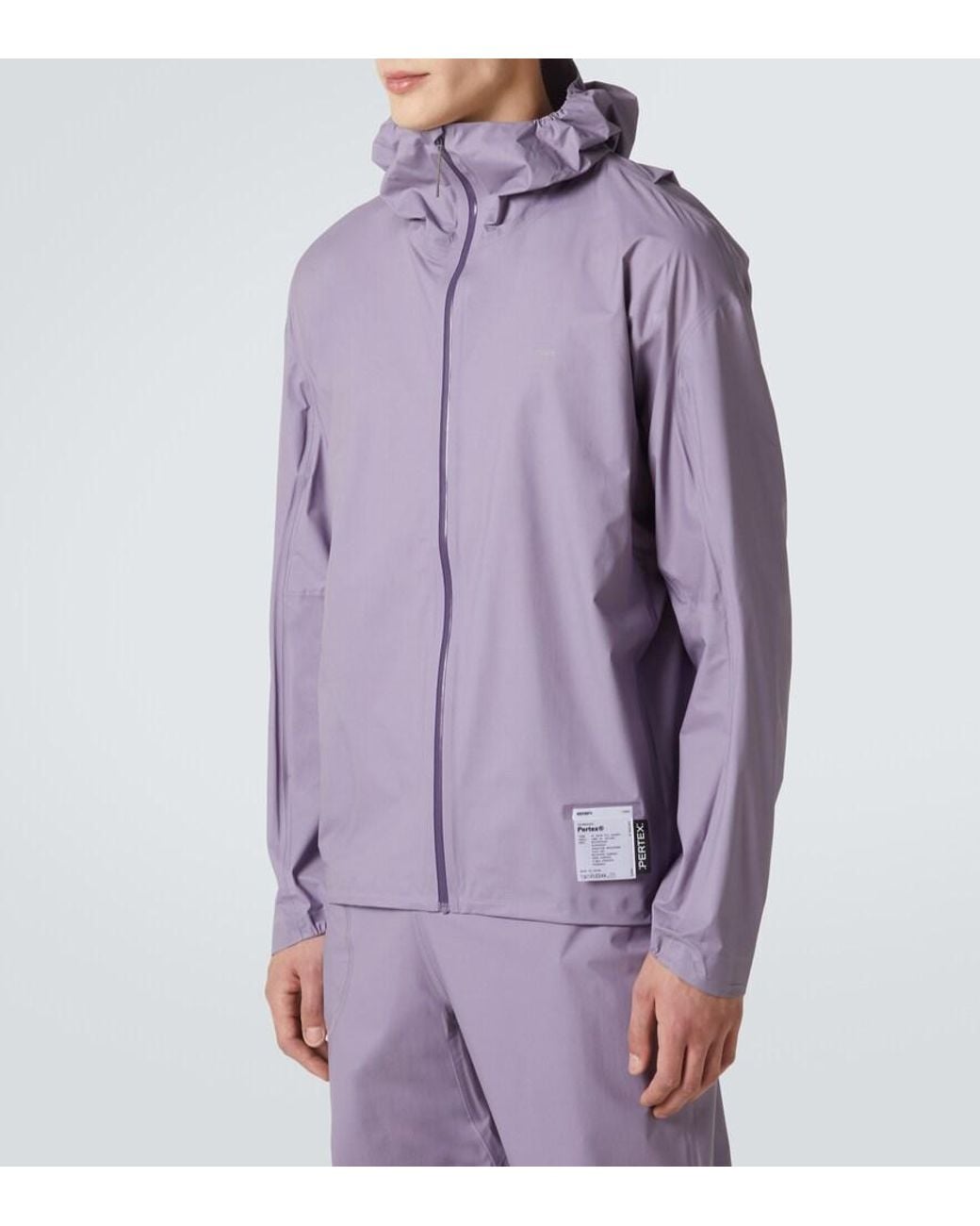 Satisfy Purple Pertex 3L Fly Raincoat for men