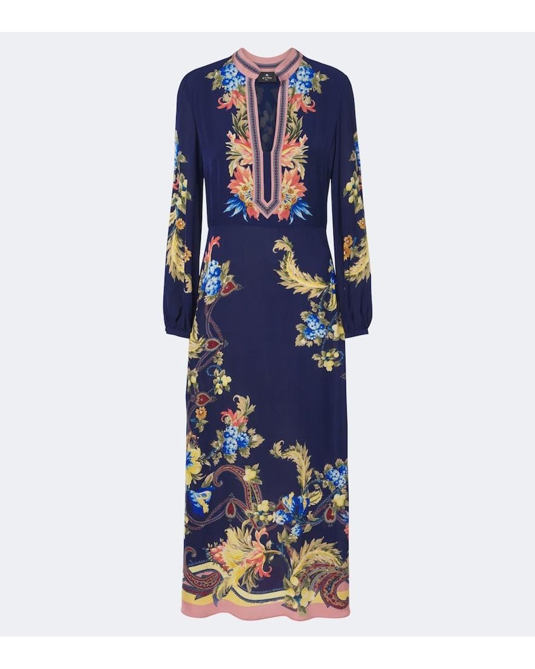 Etro Blue Maxikleid