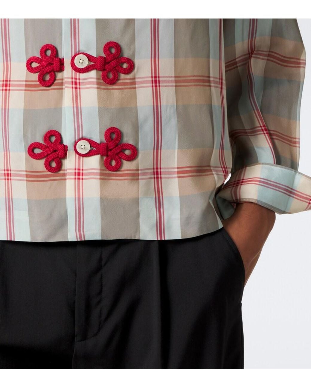Bode Multicolor Canyon Checked Shirt for men