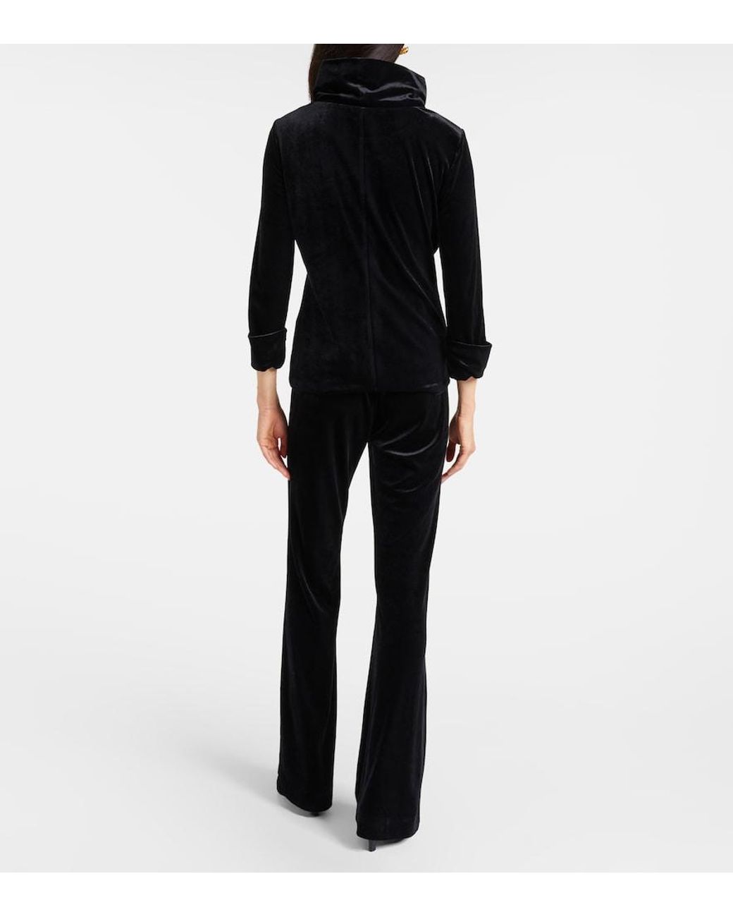 Dorothee Schumacher Black Soft Elegance Velvet Top