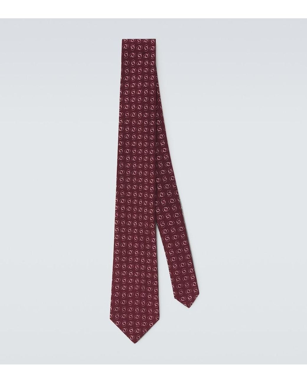 Charvet Purple Silk Jacquard Tie for men
