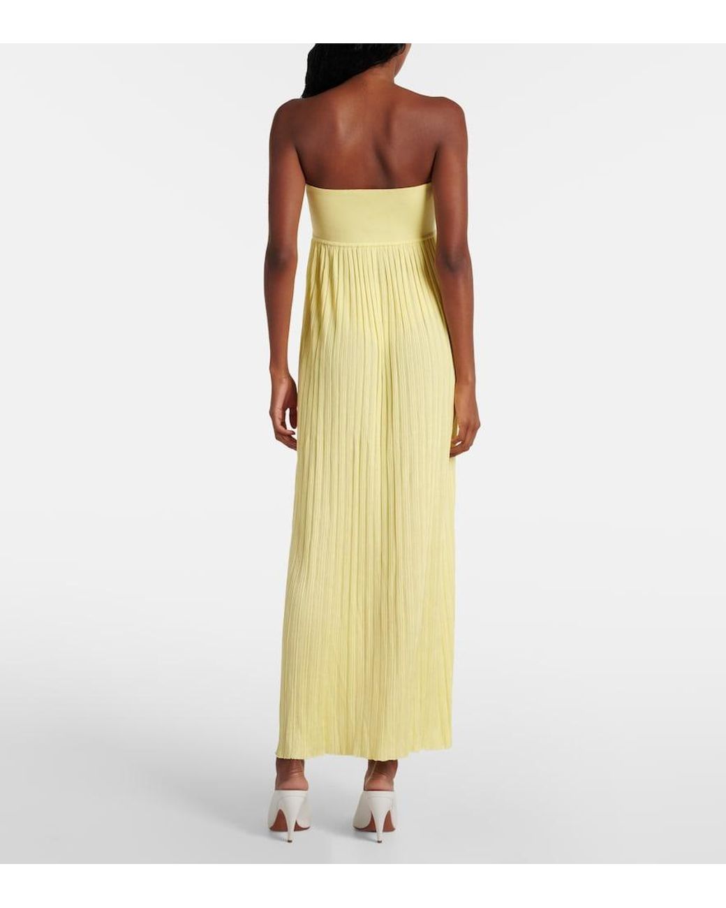 Robe Bustier Alaïa en coloris Yellow