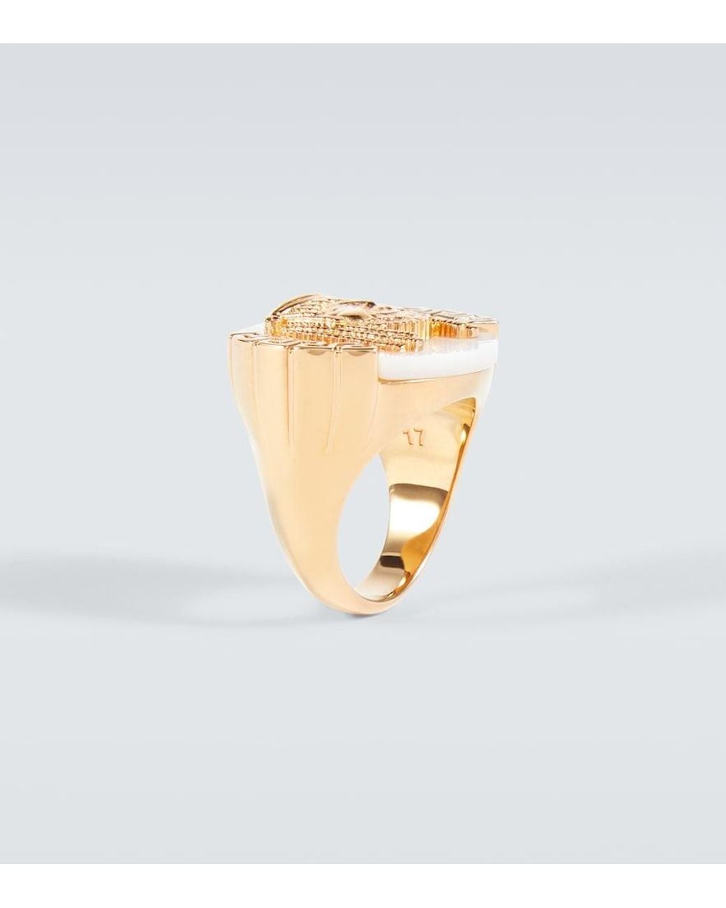 Versace Ring La Maschera in White für Herren