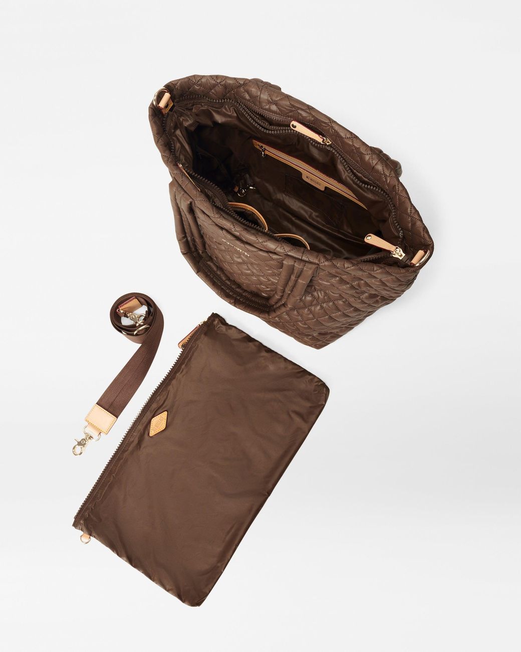 MZ Wallace Walnut Medium Metro Tote Deluxe in Brown Lyst UK