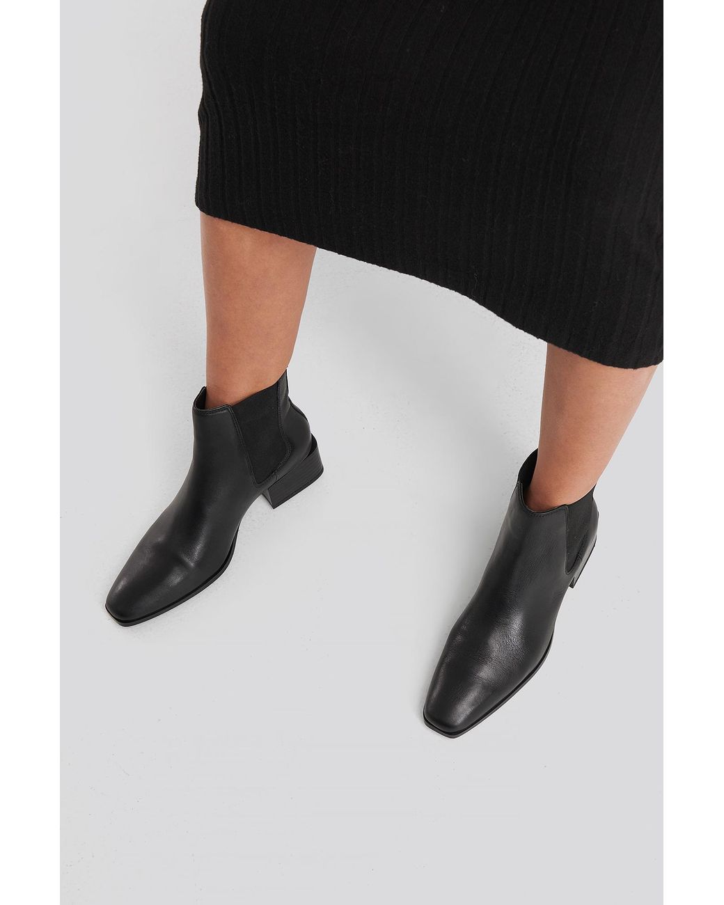Mango Black Mess Ankle Boots | Lyst