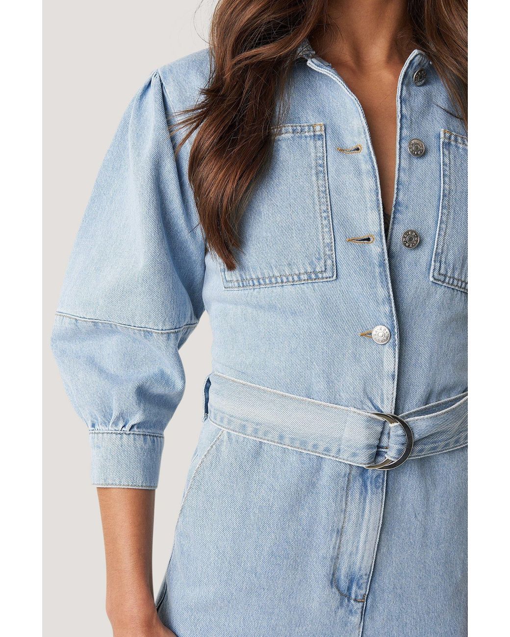 na kd jeans jumpsuit