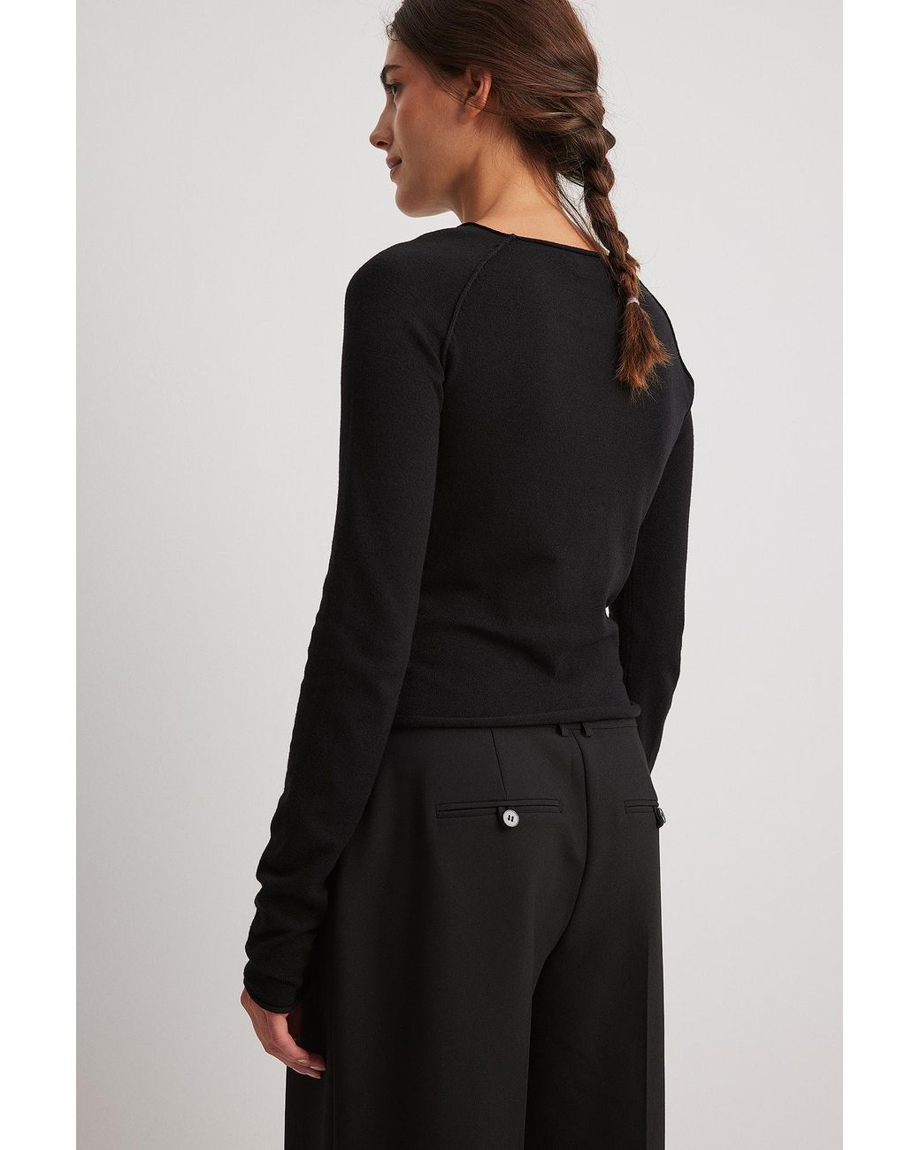 Black thin cheap sweater