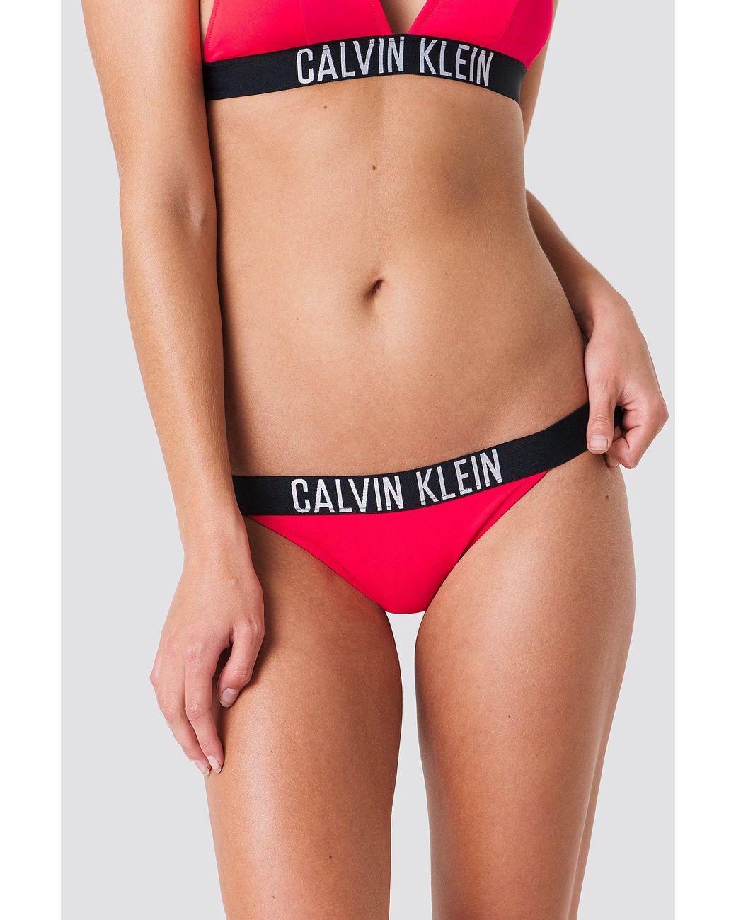Calvin Klein Brazilian N Bikini Diva Pink | Lyst UK