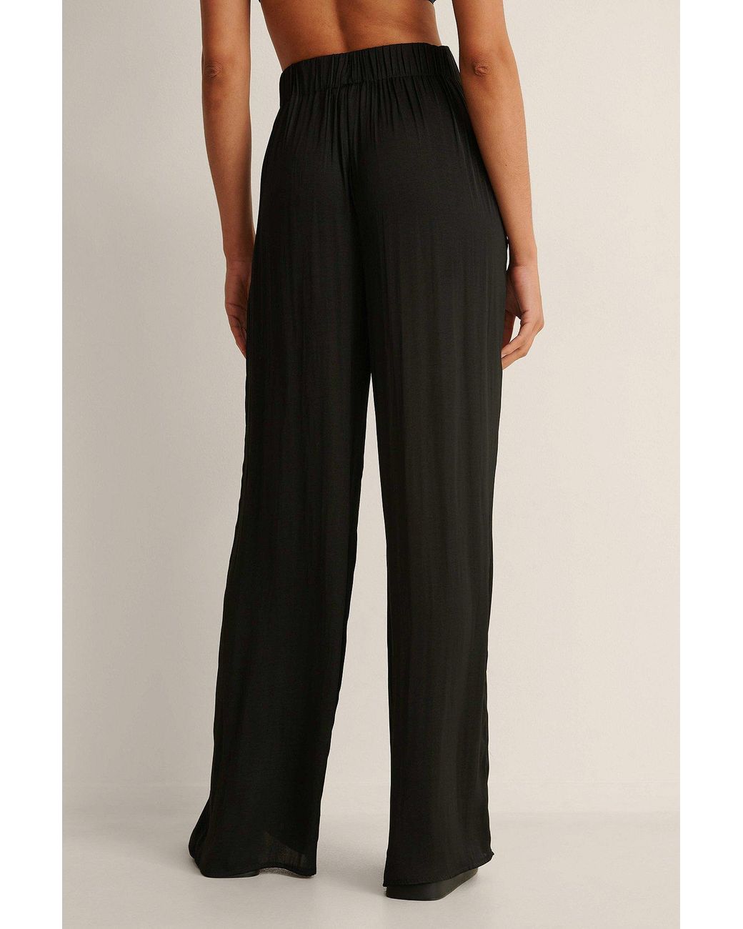 black flowy pants