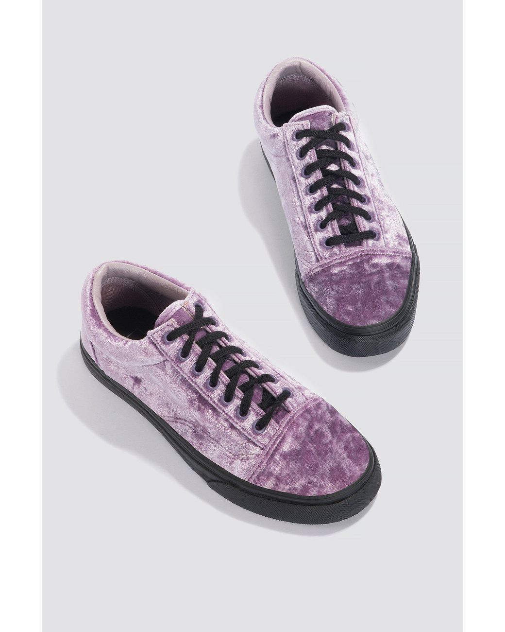 Vans Velvet Old Skool in Purple | Lyst