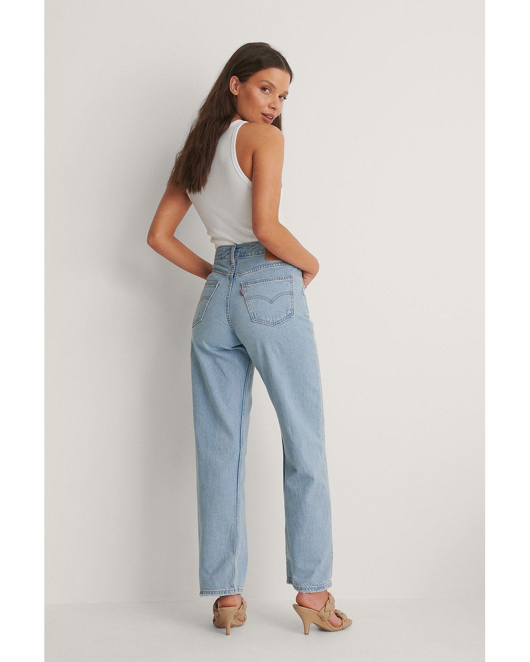 Levi's Blue Loose Straight Jeans Low Bow | Lyst