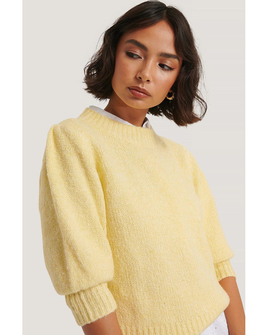 PAIGE Women's Daniella Long Sleeve Top - Soft Waffle Knit With Subtle Puff Sleeves