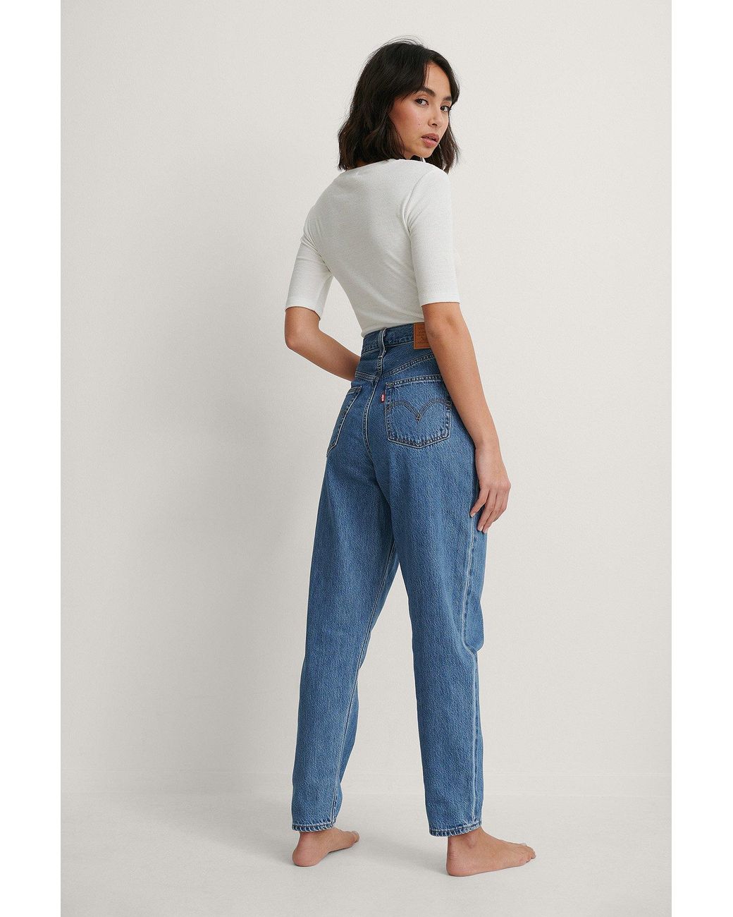 Levi's Denim Blue High Loose Taper Jeans - Lyst