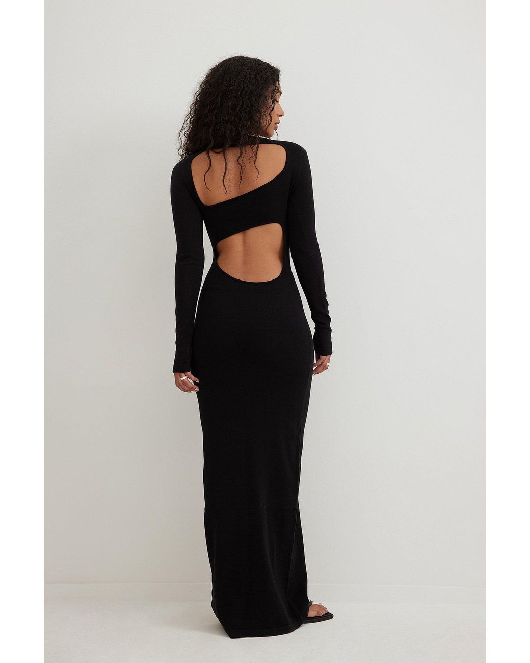 Black Open Back Dress main image 0