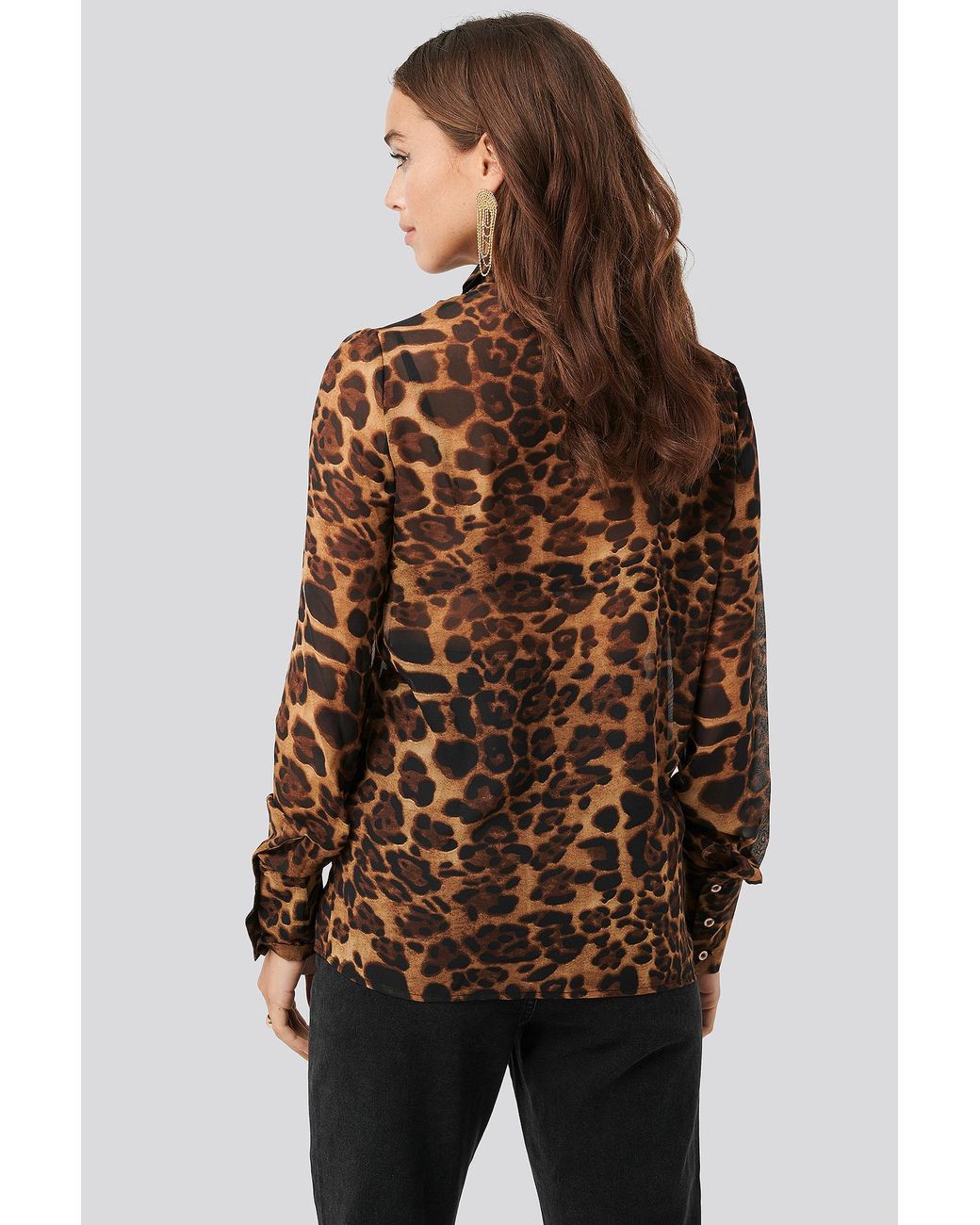 NA-KD Synthetic Multicolor Leo Shirt, Animal-print Pattern in Leopard  (Brown) - Lyst