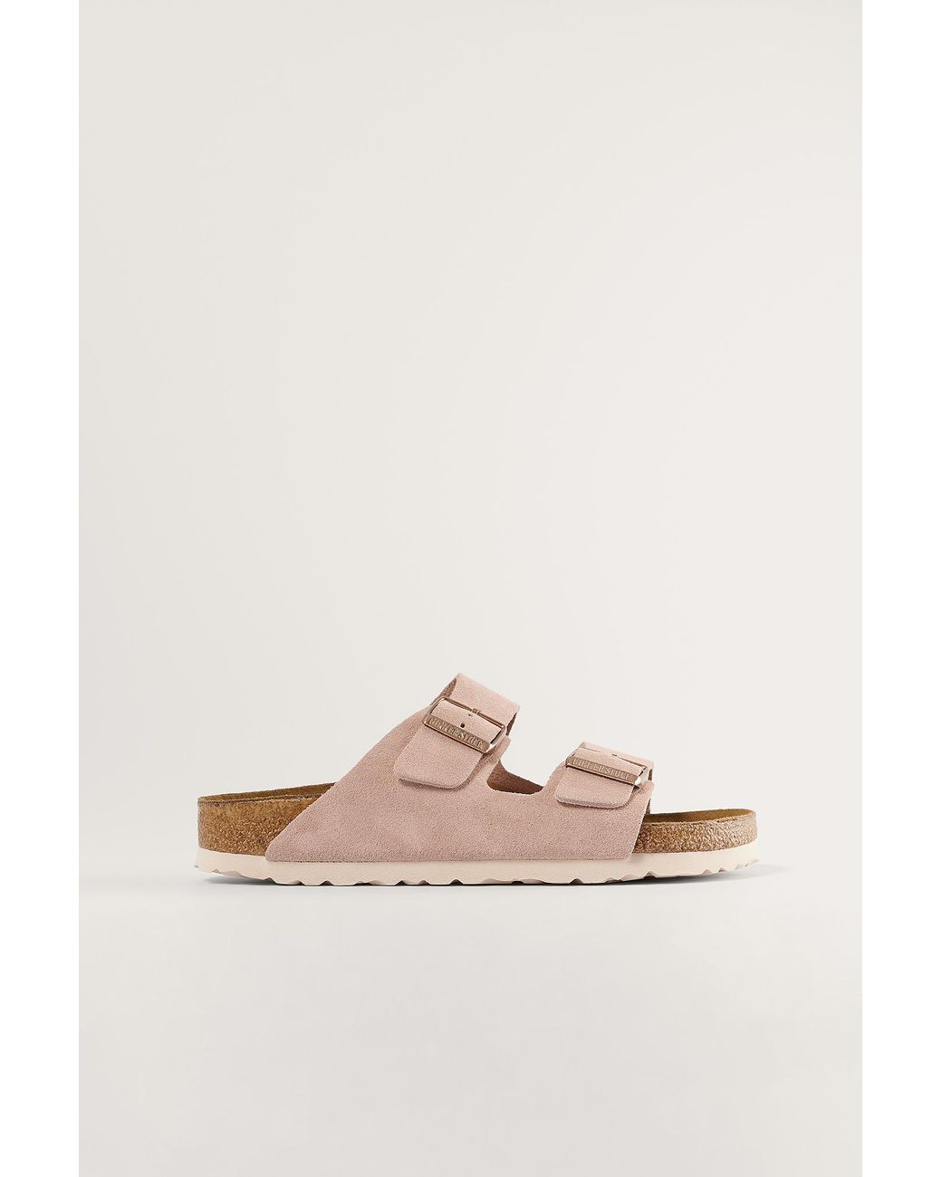 Birkenstock Leer Arizona Zacht Voetbed in het Roze - Lyst