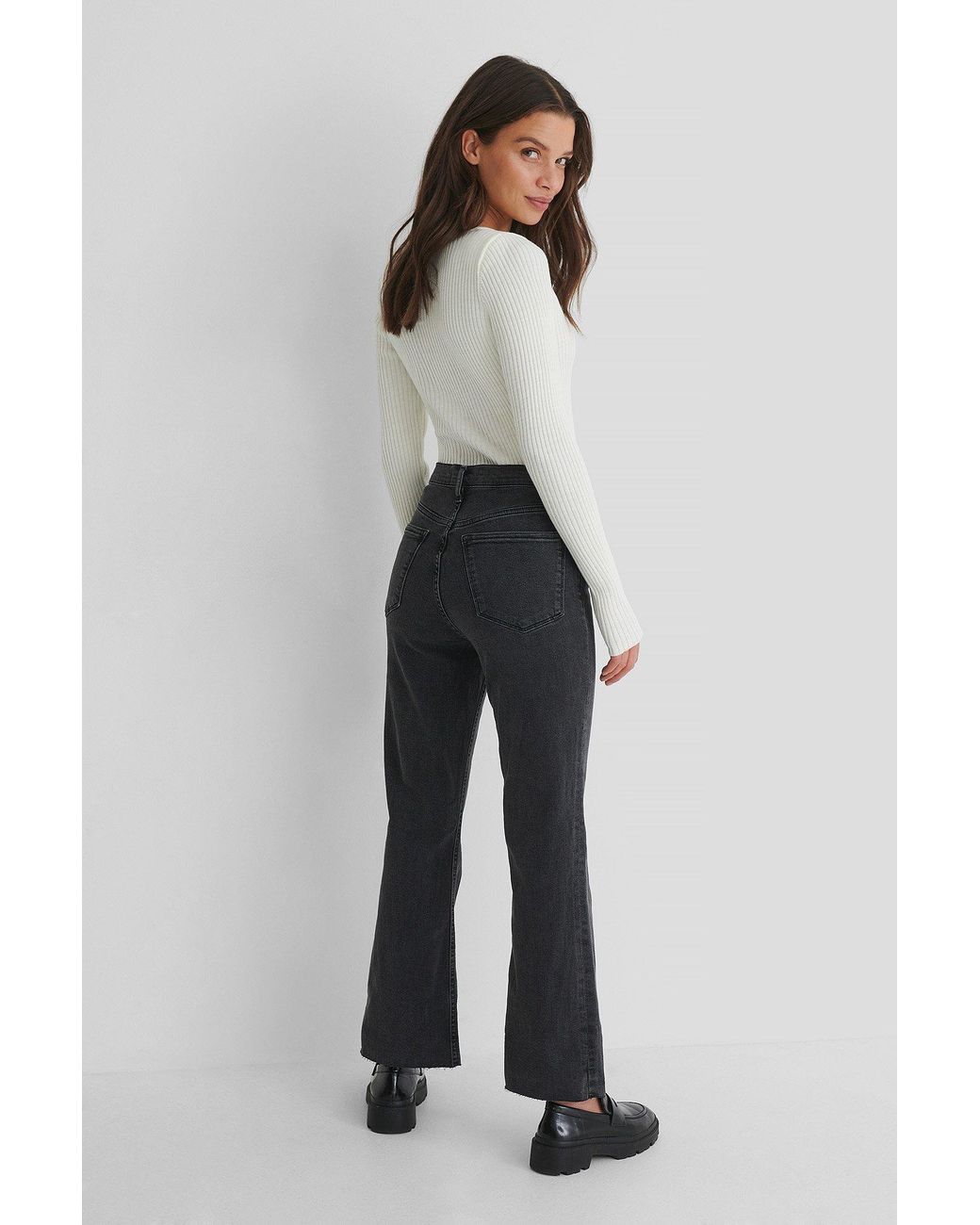 Mango Denim Black Sienna Jeans | Lyst
