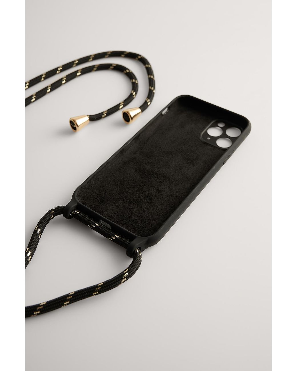 Womens Accessories Phone cases NA-KD Black,green Cord Strap Phone Case 