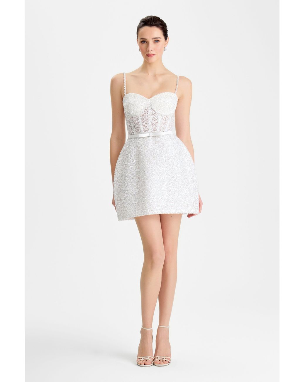 Nadine Merabi White Alice Dress