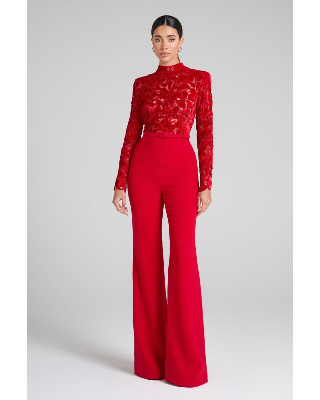 Nadine Merabi Red Eleanor Jumpsuit