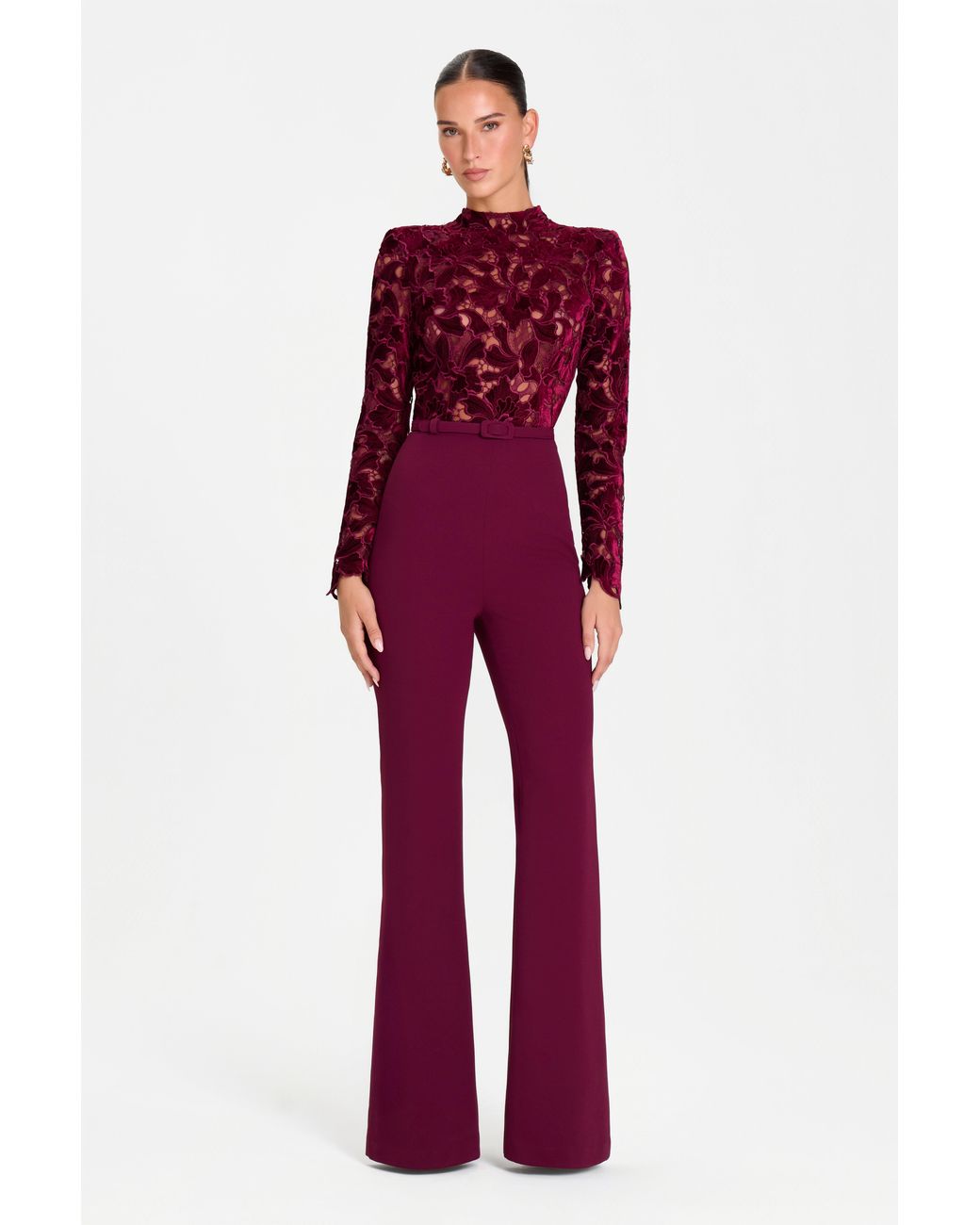 Jumpsuit Red Nadine Merabi Eleanor Burgundy