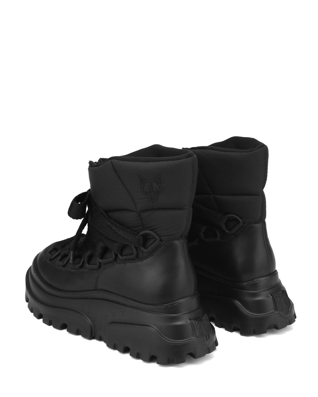 Naked Wolfe Nylon Puffer Front-Zip Boots in Black | Lyst