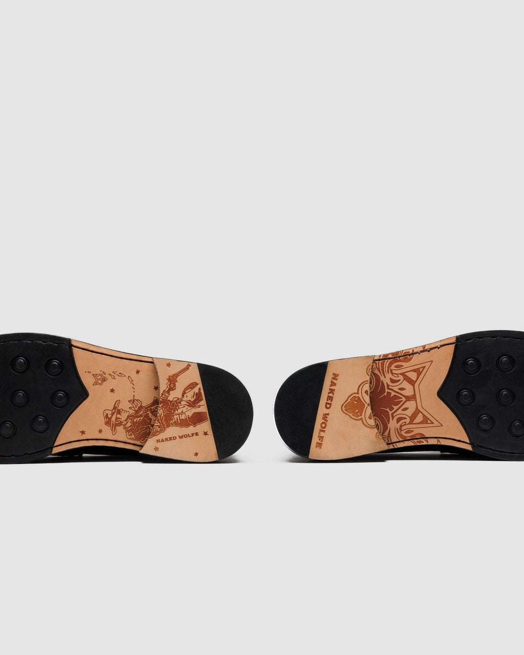 Naked Wolfe Black Croc-Embossed Leather Loafers