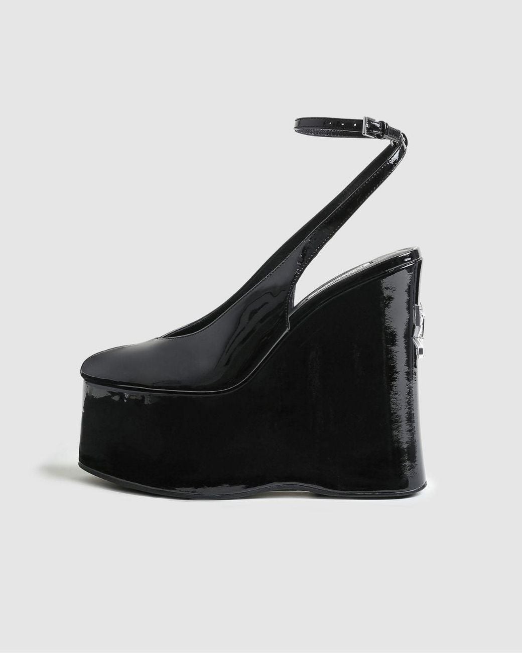 Naked Wolfe Black Tansy Patent Leather