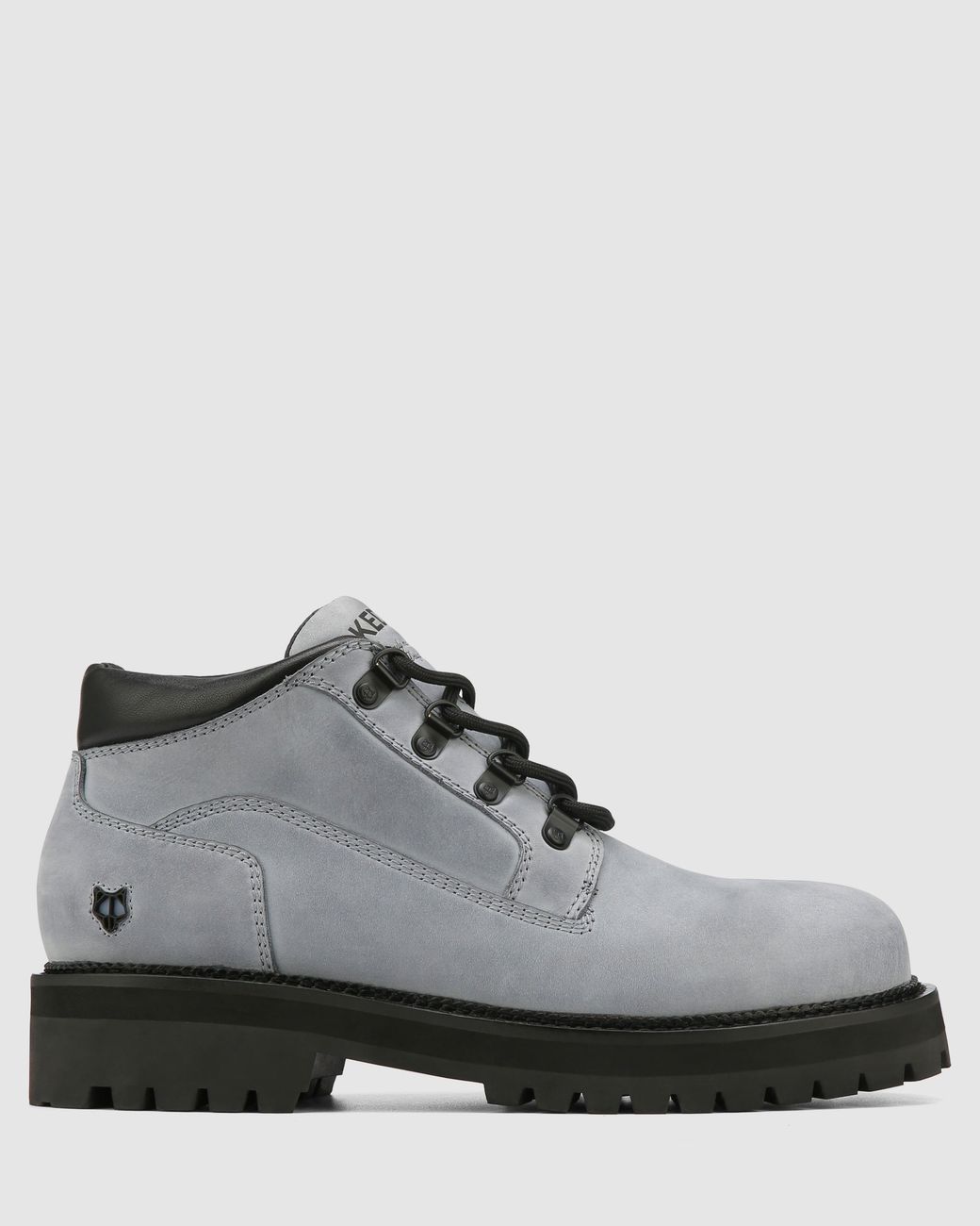 Naked Wolfe Gray Nubuck Leather Chukka Boots