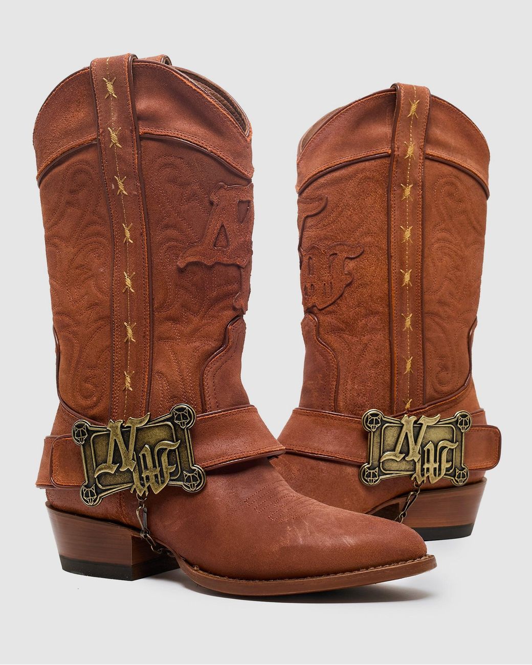 Naked Wolfe Brown Mexican Handcrafted Cowboy Leather Boots