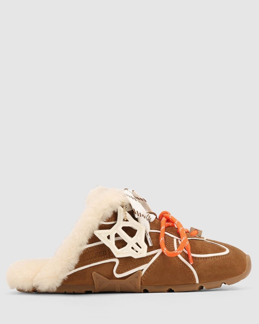 Naked Wolfe Brown Adorn Tan Suede