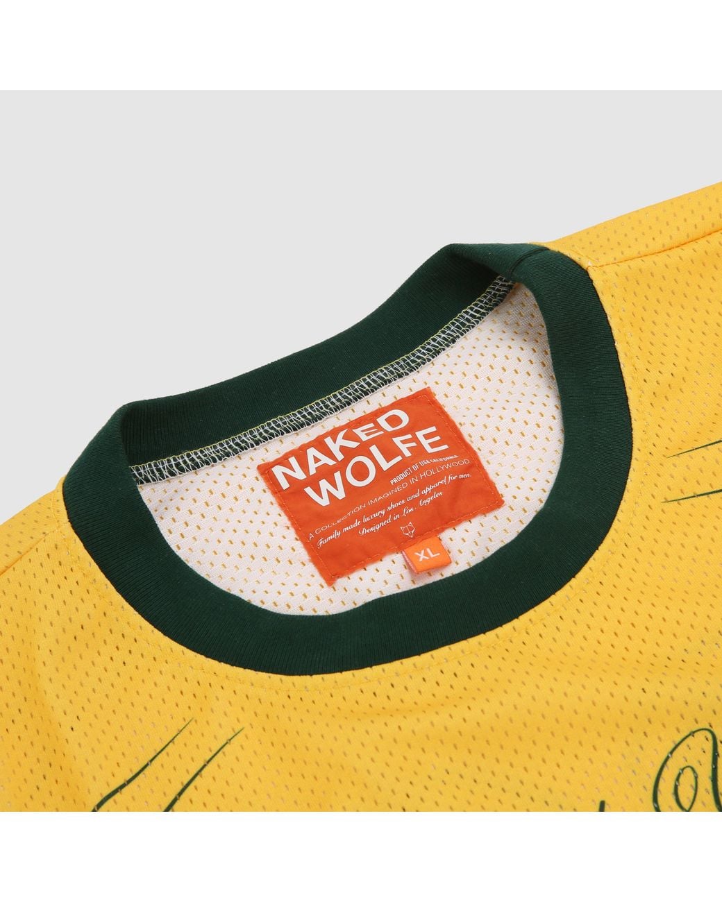 Naked Wolfe Yellow Naked Wolfe Jersey Top
