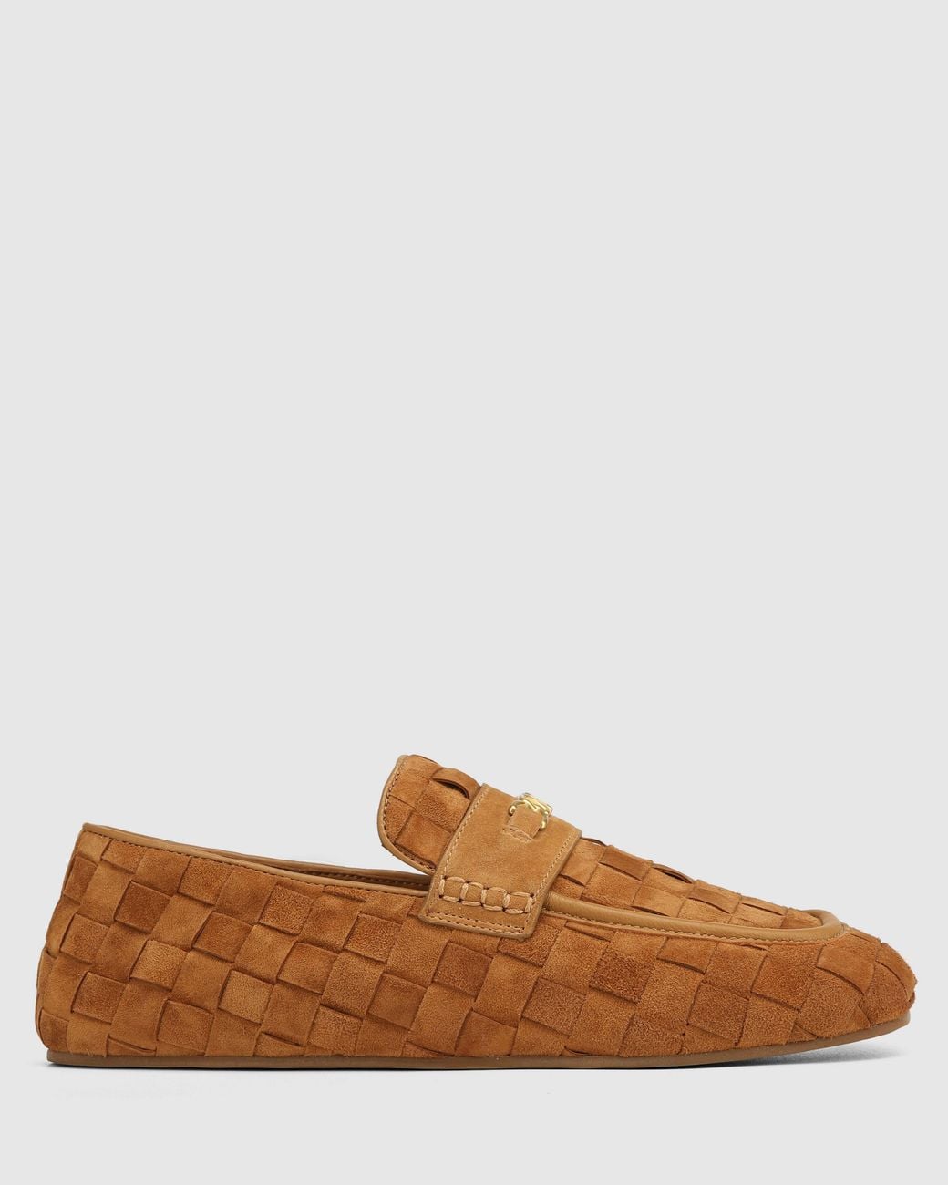 Naked Wolfe Brown Rover Loafer Woven Suede