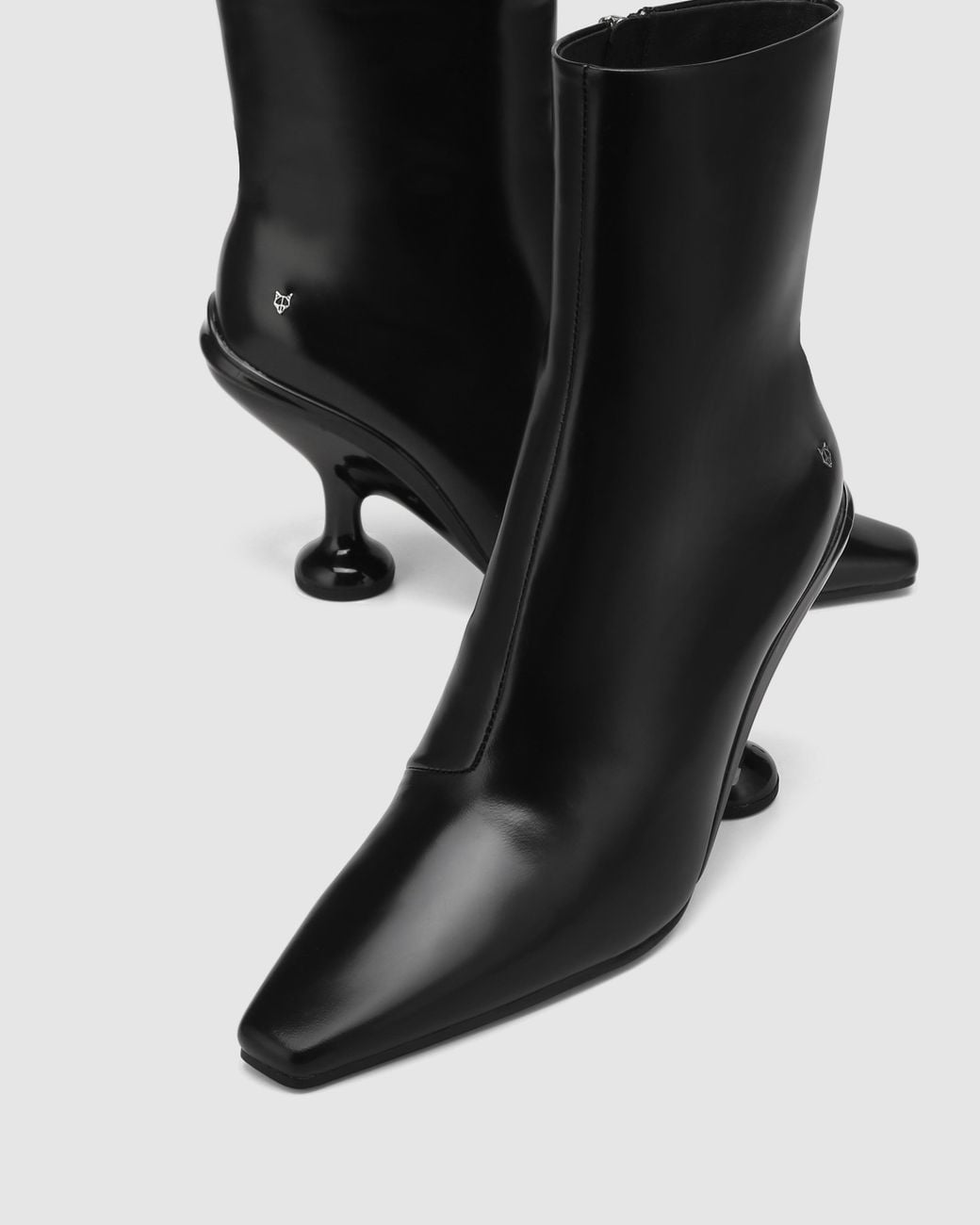 Naked Wolfe Black Kayla Box Leather