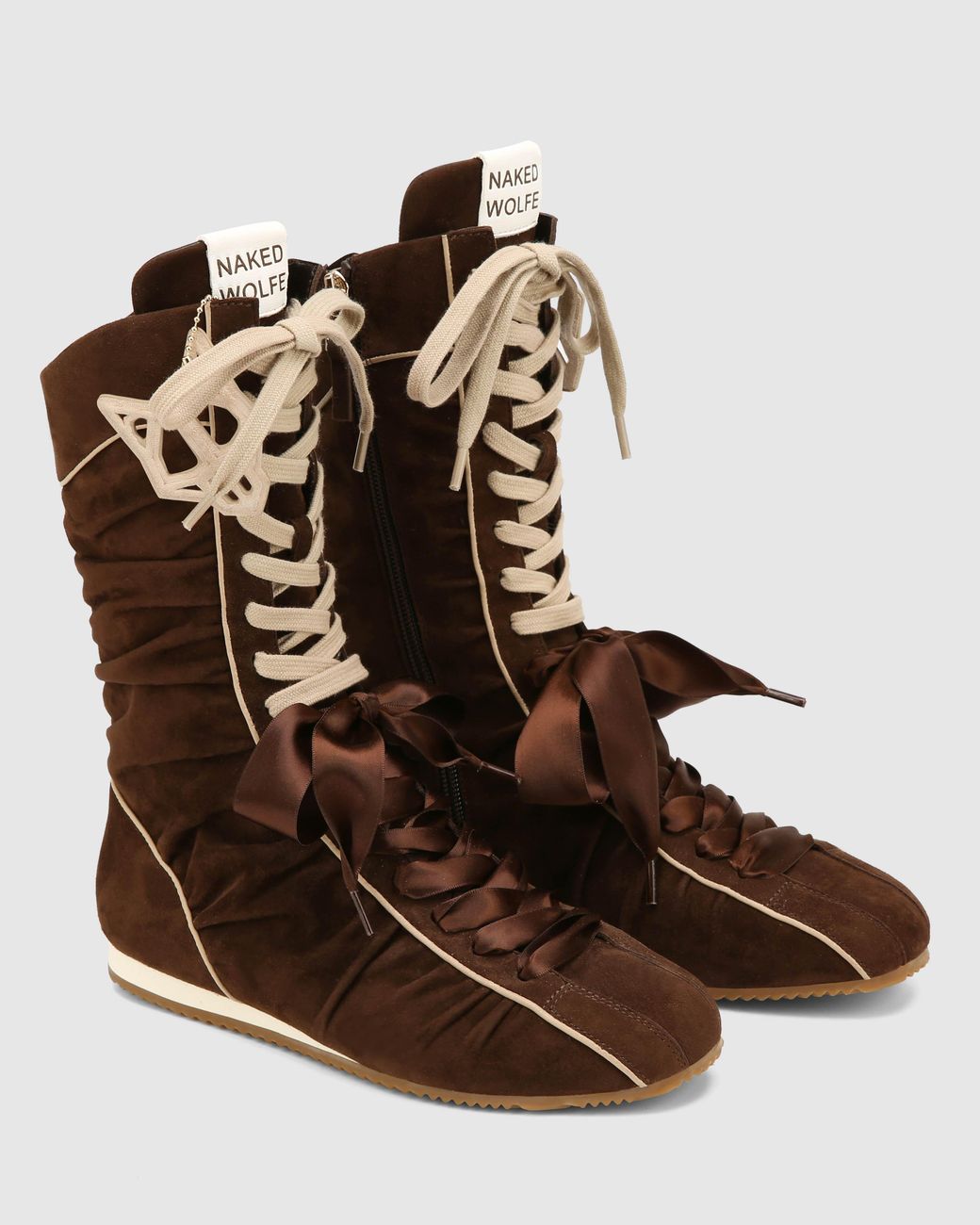 Naked Wolfe Brown Extreme Scrunch Suede