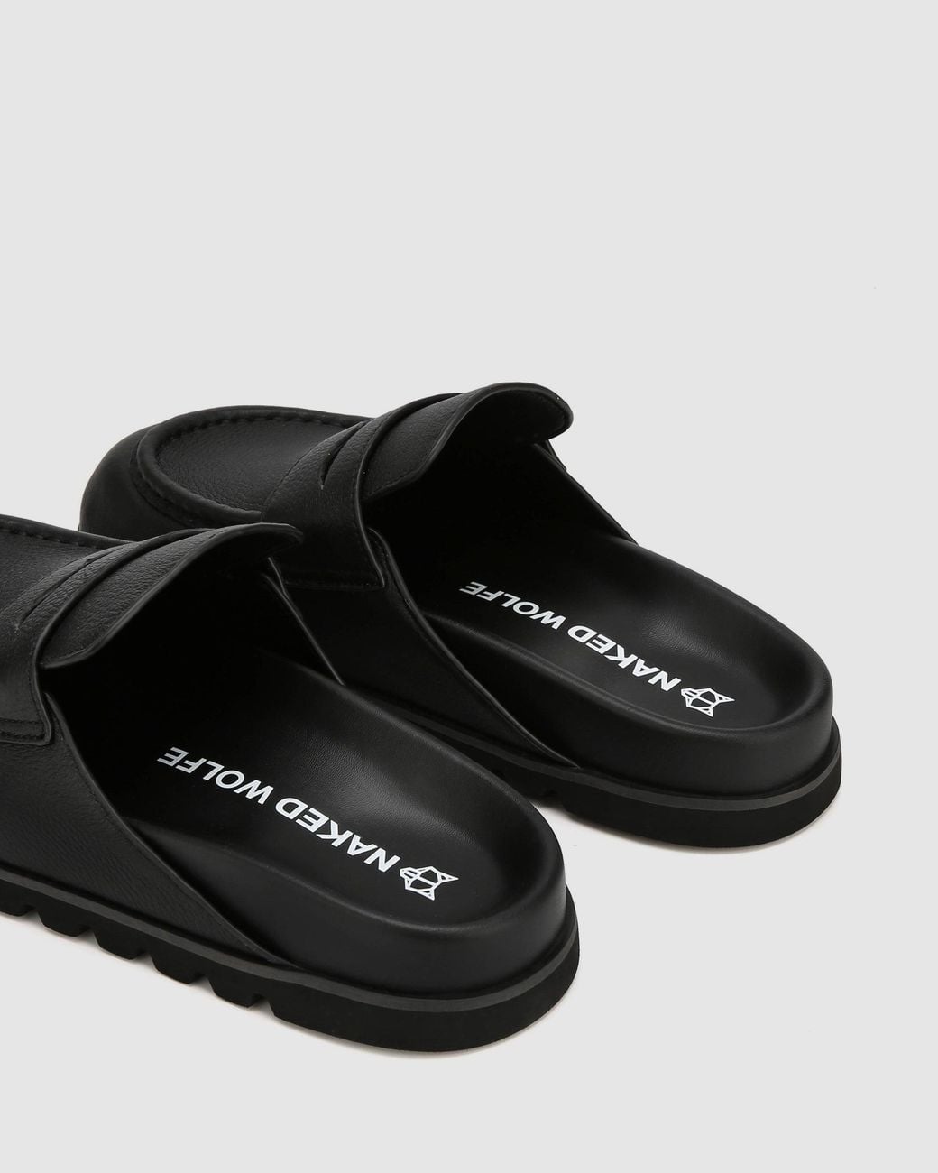 Naked Wolfe Black Cord Pebble Leather