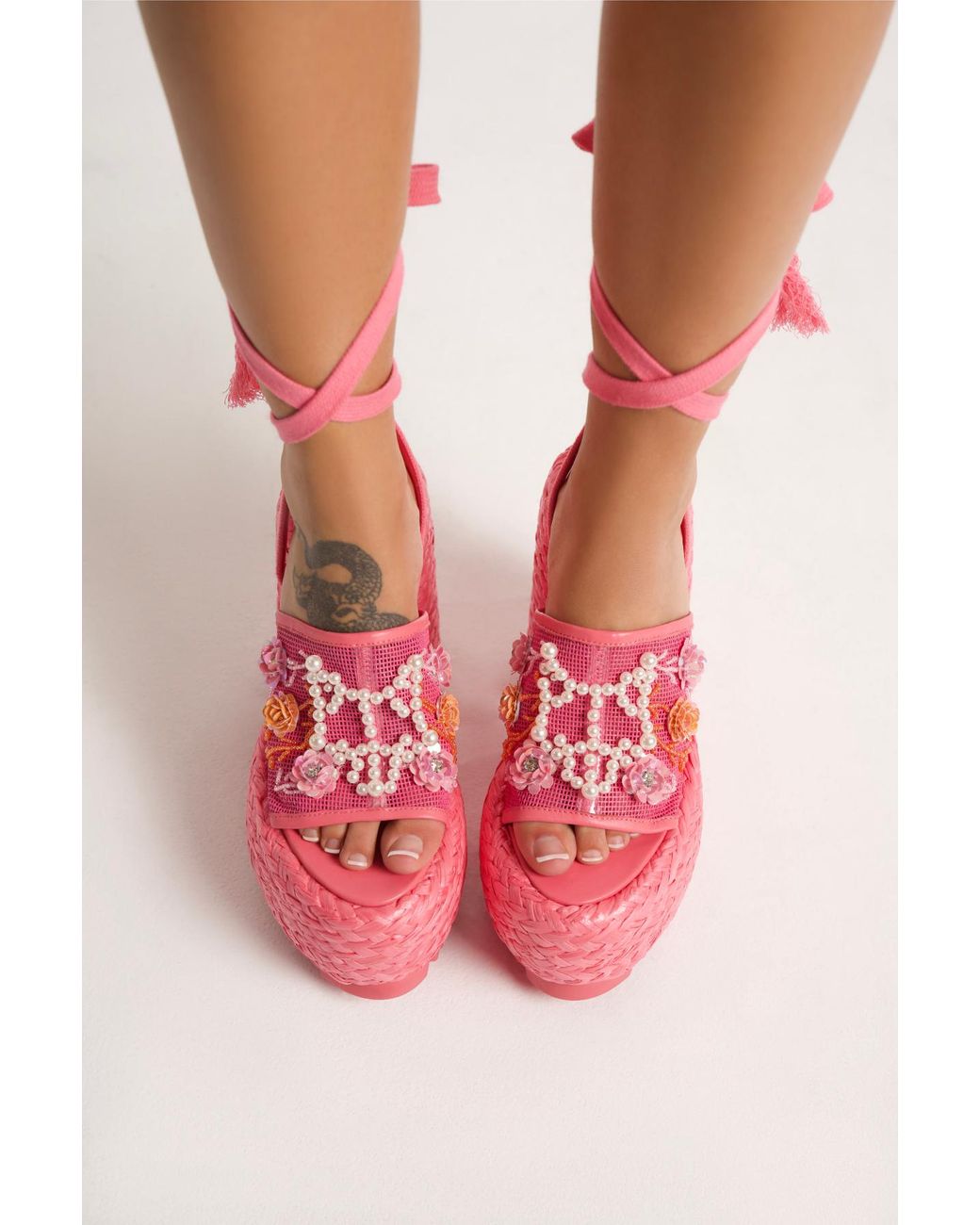 Naked Wolfe Bluebell Raffia Flowers in Pink | Lyst UK