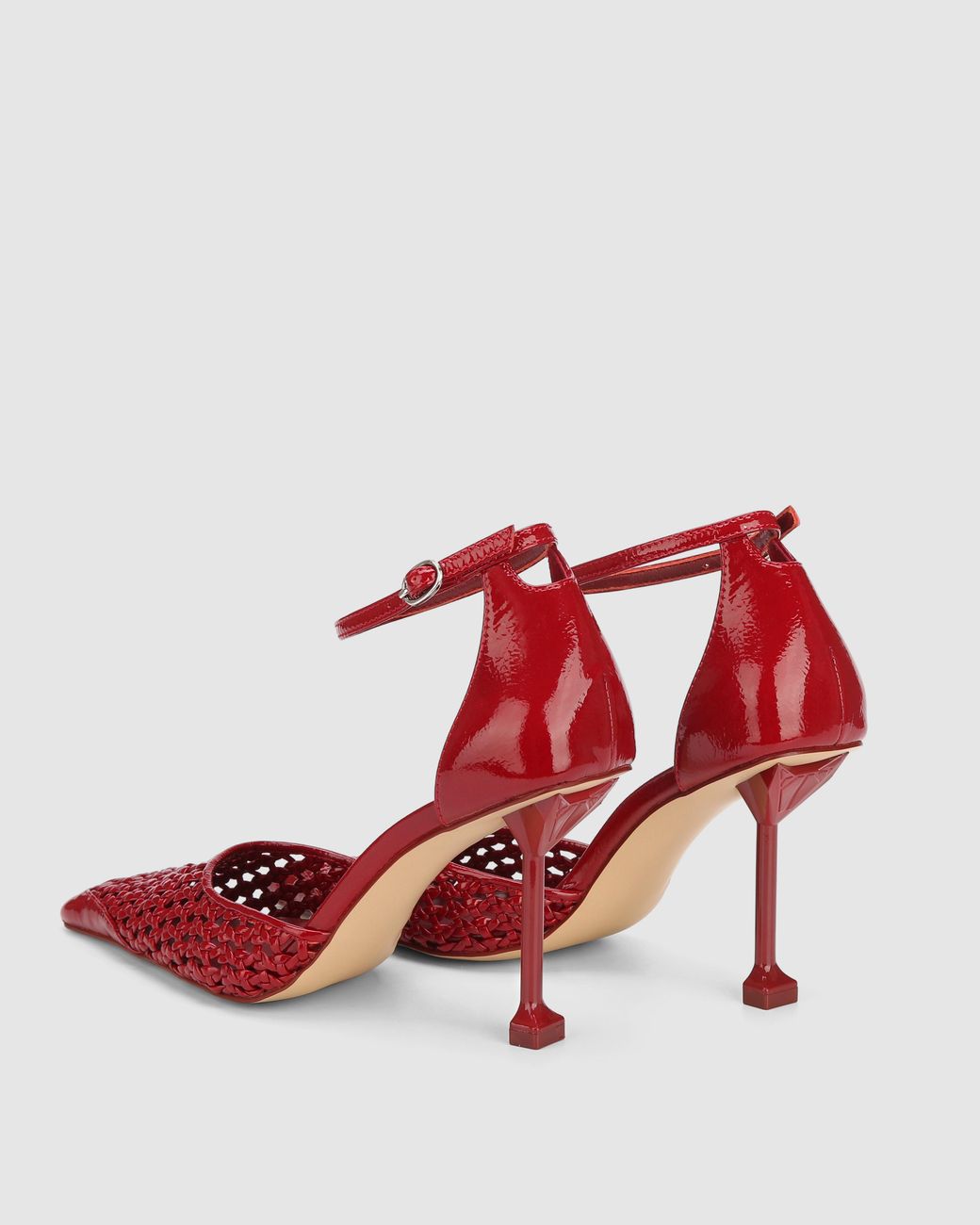 Naked Wolfe Red Fable Crinkle Patent