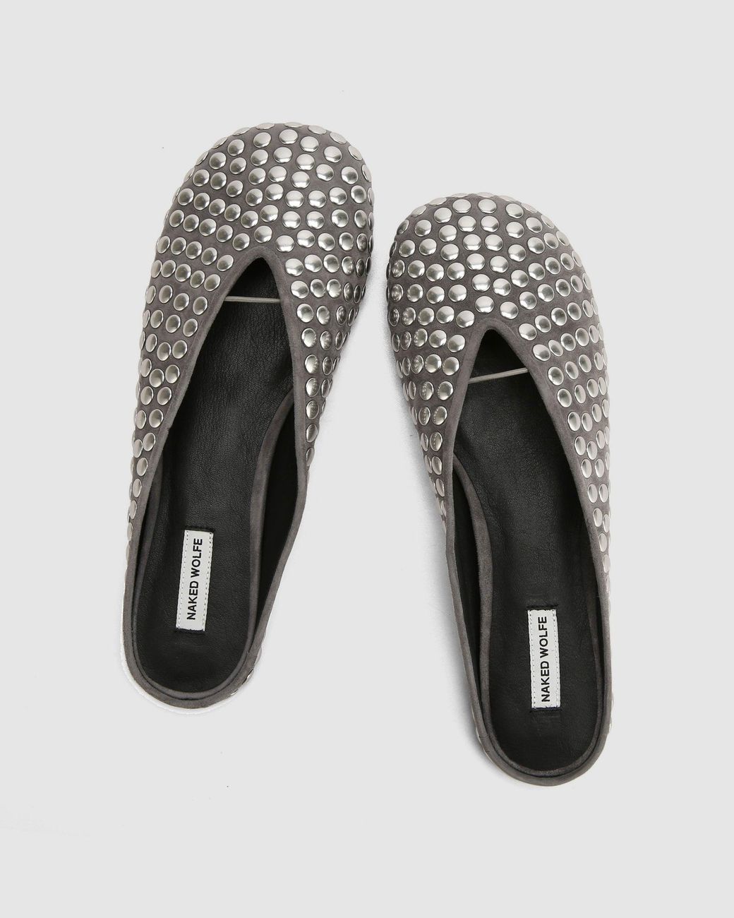 Naked Wolfe White Pippa Studded Suede